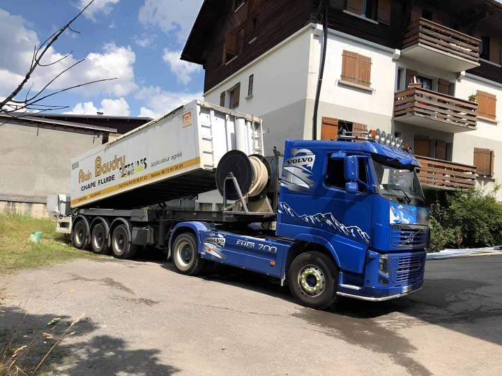Camion d’intervention en Rhône-Alpes